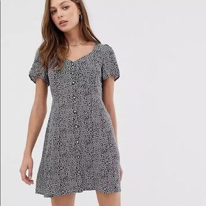 Mango floral button down dress -size 6